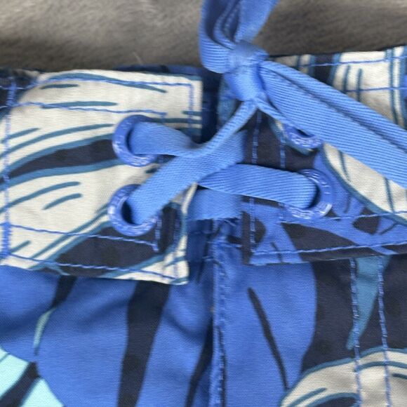 Speedo Swim Trunks Mens‎ Medium Board Shorts Ocean Blue Graphic Stretch UPF $59 - Picture 3 of 16